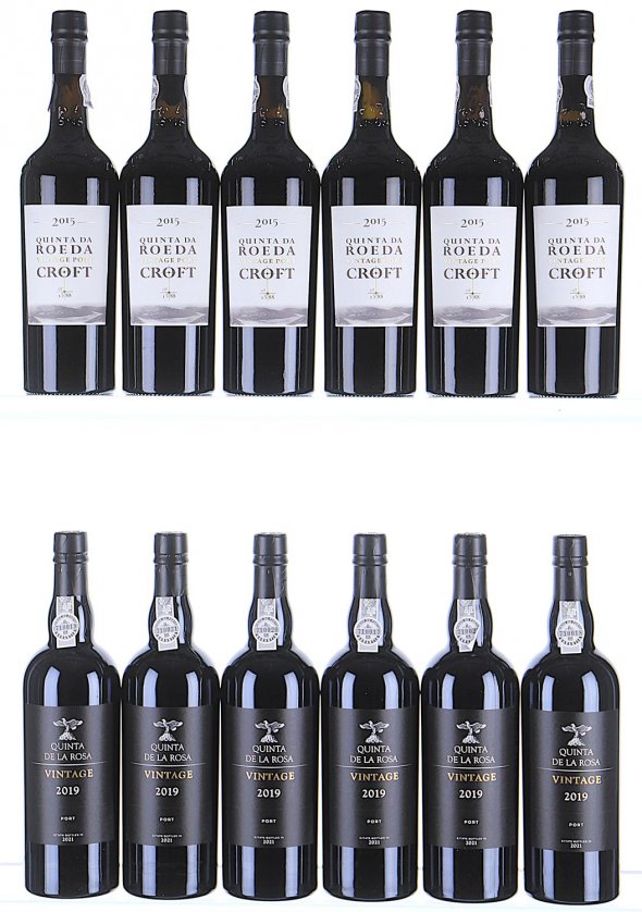 2015 Croft, Quinta da Roeda & 2019 Quinta de la Rosa, Vintage Port