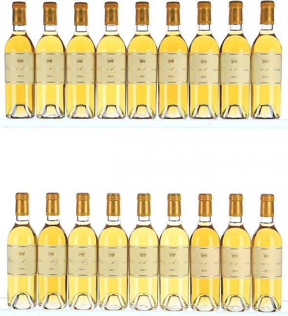 2014/2018 Vertical of Chateau d'Yquem Premier Cru Superieur, Sauternes (Halves)