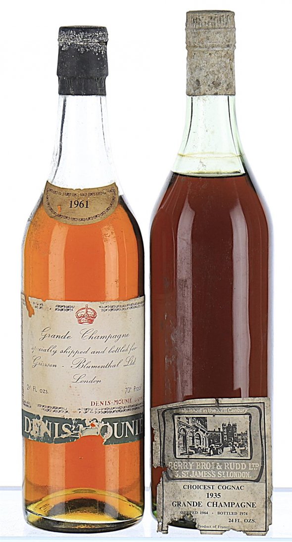 1935/1961 Mixed Lot of Grande Champagne Cognacs
