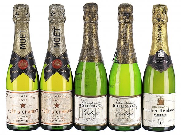 1966/1971 Mixed Lot of Vintage Champagnes (Halves)