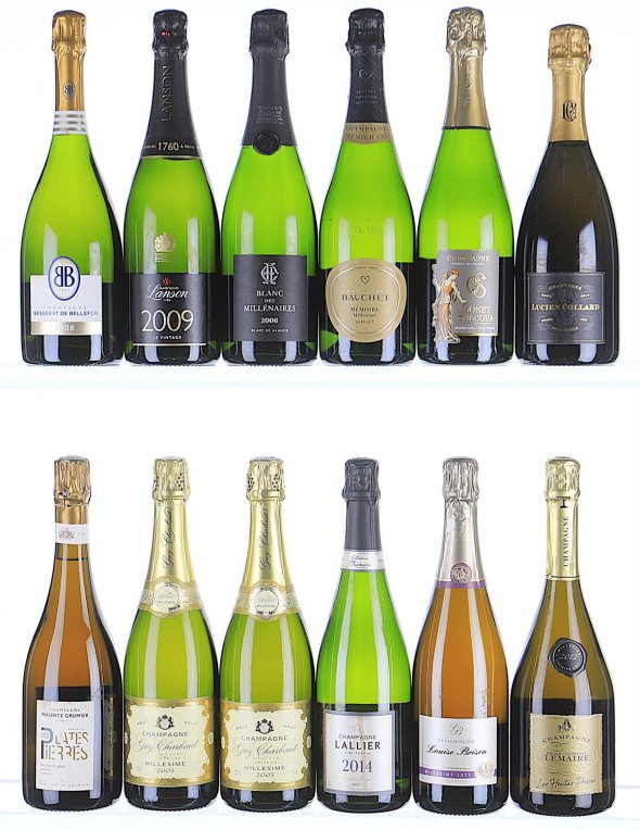 Mixed Vintages of Champagne