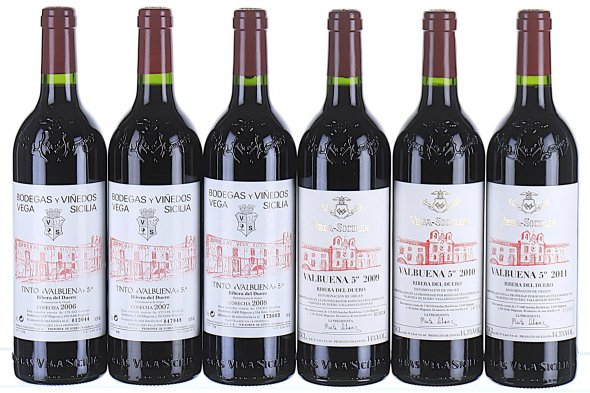 2006/2011 Vega Sicilia, Valbuena, Ribera del Duero DO, Assortment Case - In Bond