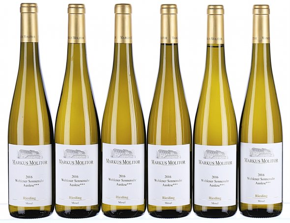 Markus Molitor, Wehlener Sonnenuhr Riesling Auslese 3* Goldkapsel, Mosel - In Bond