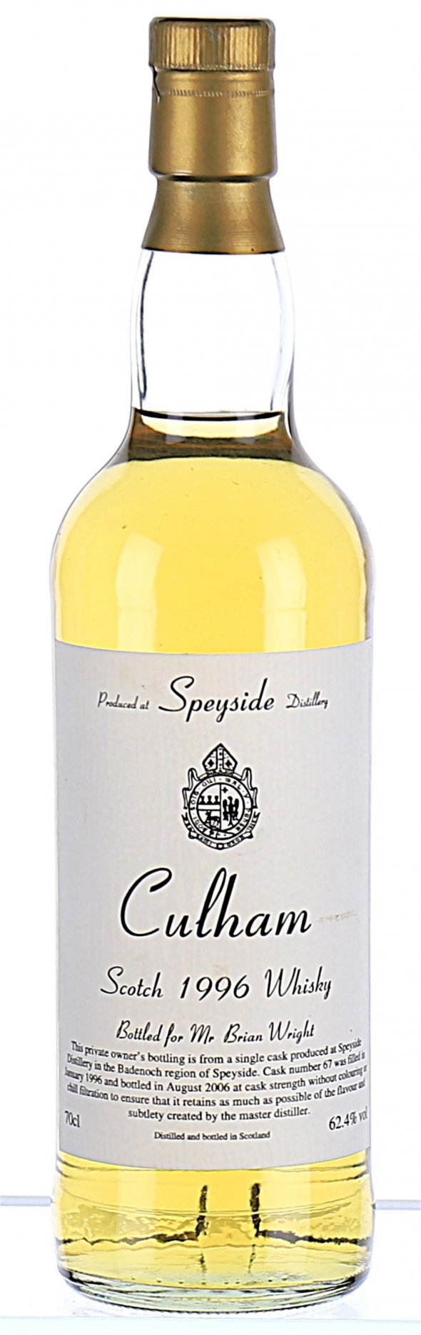 Scotch Whisky, Speyside Distillery (Private bottling)