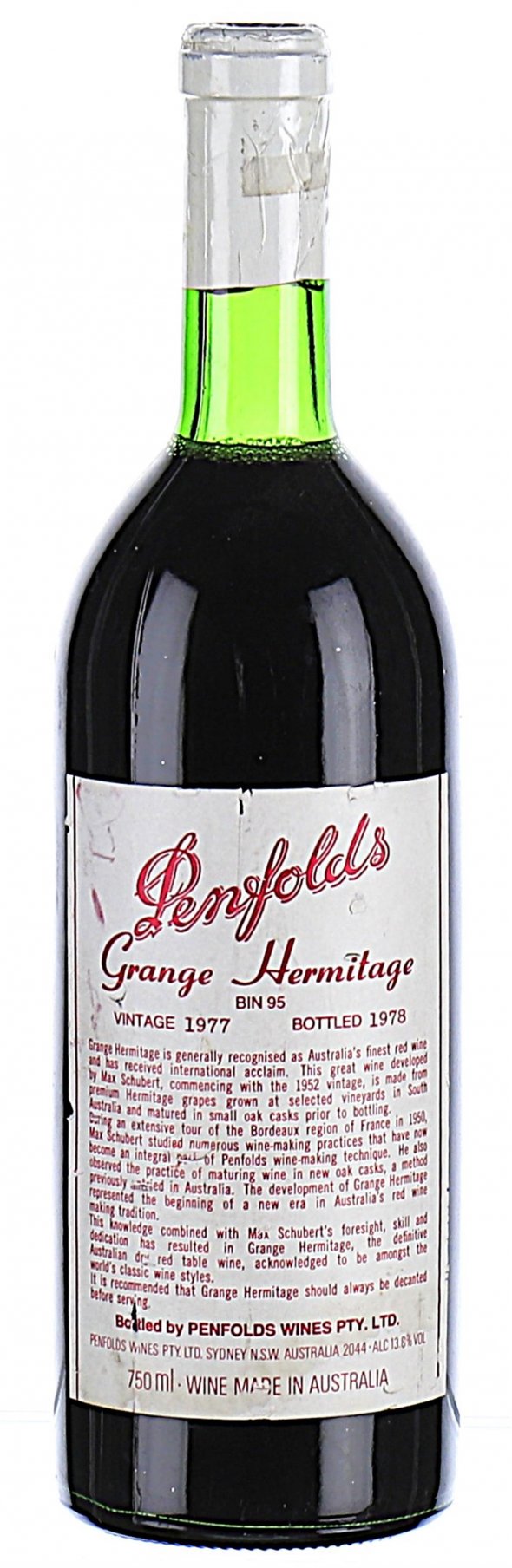 Penfolds, Grange Hermitage Bin 95, South Australia 
