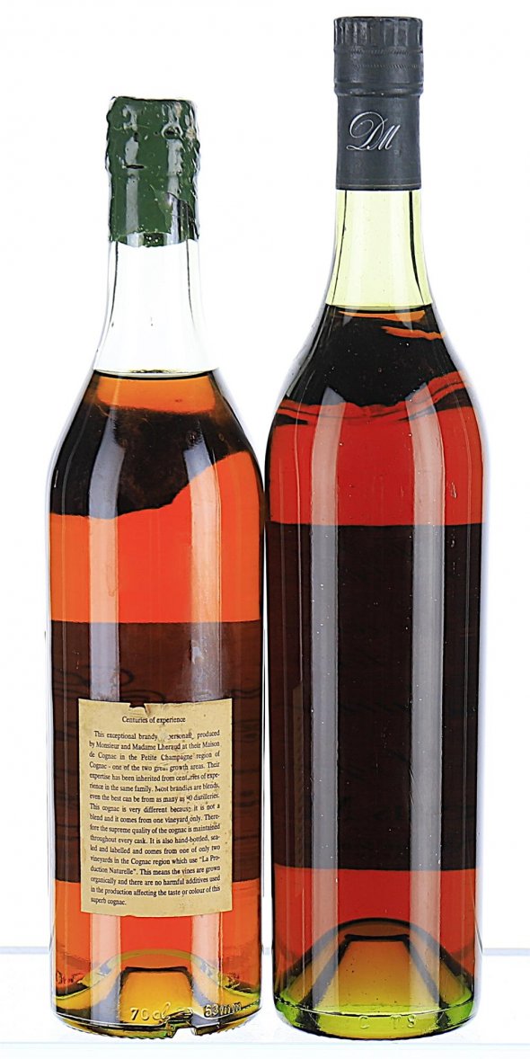 Mixed Lot of Fine Champagne Cognac from Lheraud and Denis Mounie 