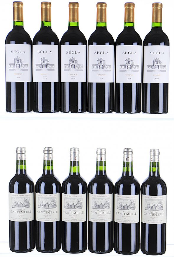 2011/2019 Mixed Lot of Cantemerle, Haut Medoc and Segla, Margaux