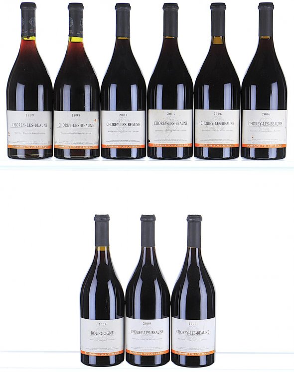 1999/2009 Mixed Lot of Tollot Beaut, Bourgogne, Rouge and Chorey-les-Beaune