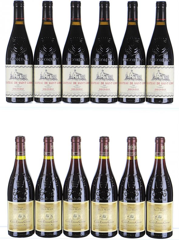 Mixed Lot of Chateauneuf-du-Pape and Gigondas