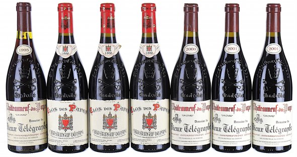 1995/2001 Mixed Lot Vieux Telegraph and Clos des Papes, Chateauneuf-du-Pape