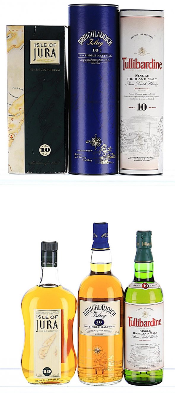 A Trio of Coastal and Maritime Characterized Whisky - 1990s Bottling (Mixed Formats)