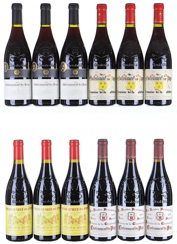 2009/2013 A Quartet of Chateauneuf-du-Papes