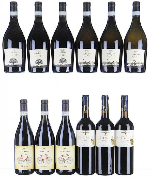 2014/2016 La Bollina in Red and Whites and Rioja, Ondarre Riserva