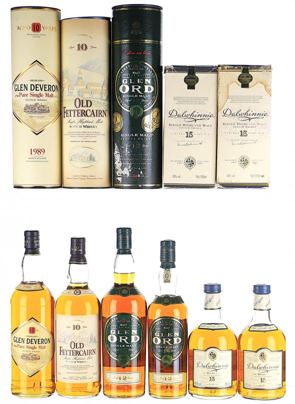 A Mixed Lot of Classic Highland Whiskies  - 1990s Bottling (Mixed Formats)