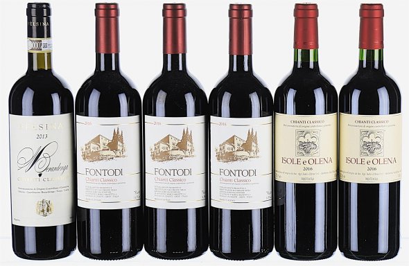 2013/2016 Mixed Lot of Chianti Classico: Flesina, Isole e Olena, and Fontodi