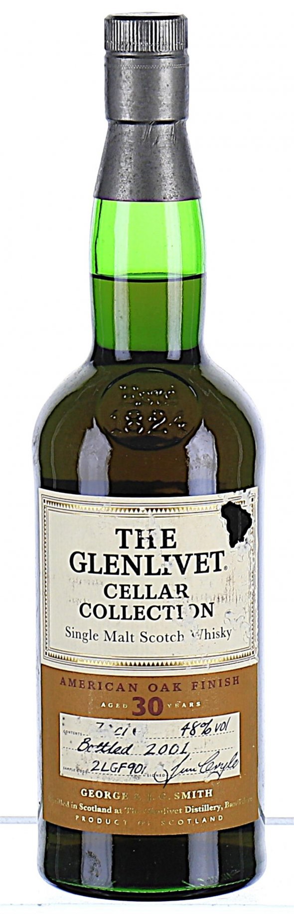 Glenlivet, Single Malt American Oak 30YO Bottled 2001, Speyside