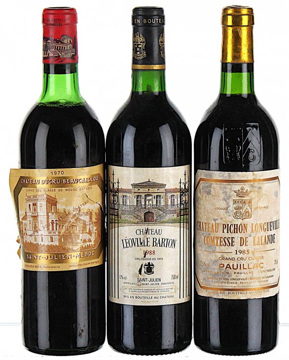 1970/1988 Mixed Trio of Second Growth Bordeaux