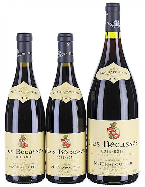 2000/2001 M. Chapoutier, Cote Rotie, Les Becasses (Mixed Formats)