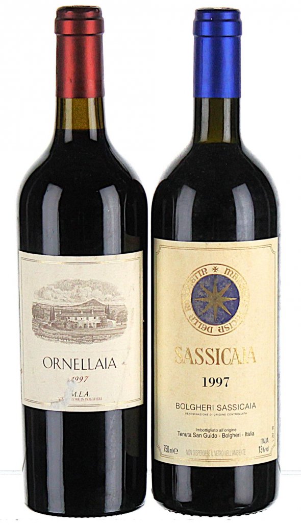 Sassicaia and Ornellaia