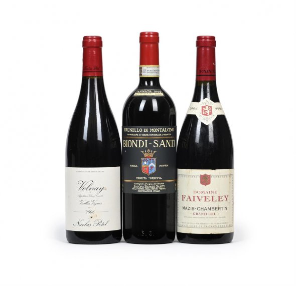 2006/2012 Mixed Trio of Burgundy and Italian Red