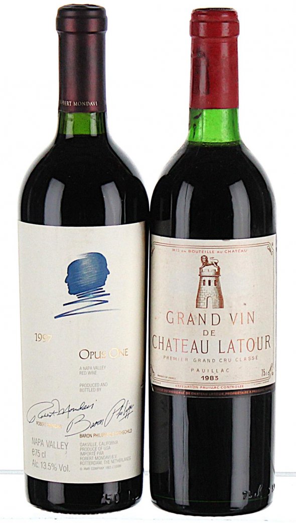 1983/1997 Chateau Latour vs Opus One "The Judgement of Dreweatts"