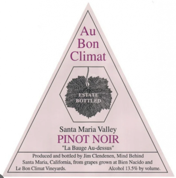 Au Bon Climat, La Bauge Au-Dessus Estate Pinot Noir, Santa Maria Valley