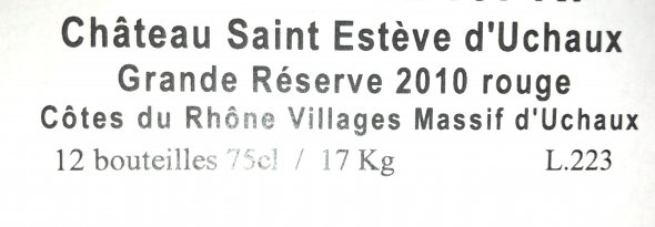 Massif d'Uchaux Cotes du Rhone Villages